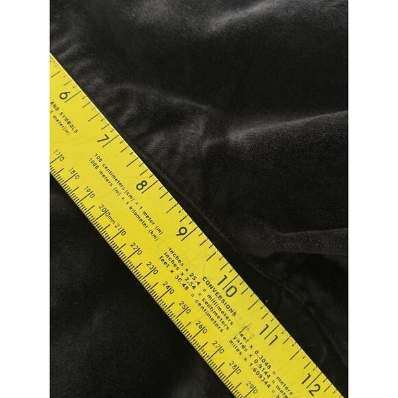 NWT Anthropologie The Essential Velvet Slim Trousers Black size 12 $120 - Picture 10 of 14